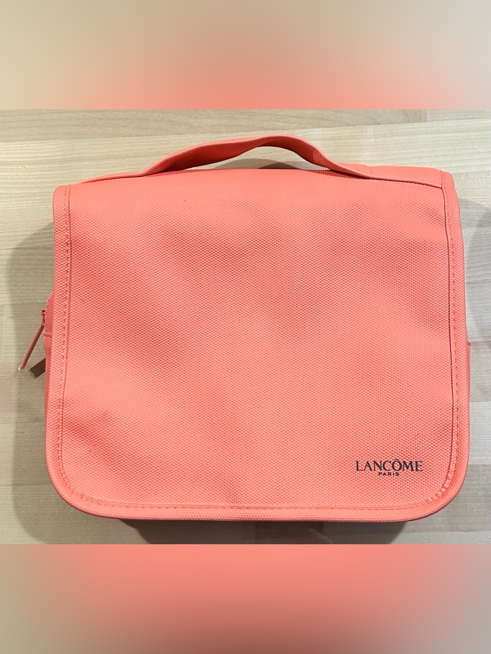 Coral Pink Cosmetic Travel Case